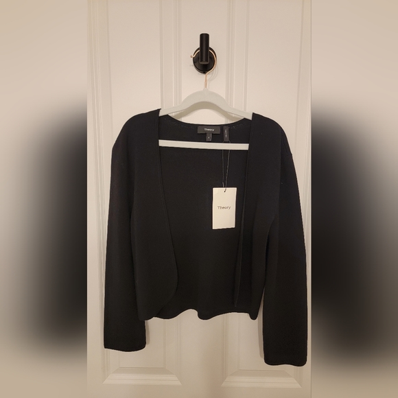 Theory | Amarissa Cropped Cardigan in black, size S - Picture 6 of 9